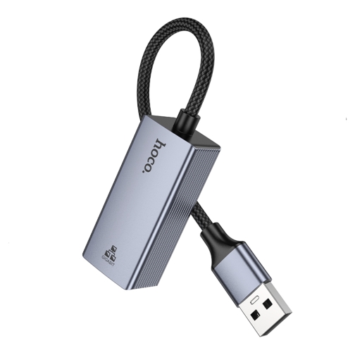 Купити Перехідник Hoco UA37 USB to Ethernet adapter (1000 Mbps/1Gbit), 6