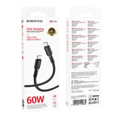 Купити Кабель USB Borofone BX116 Type-C to Type-C 60W Купити Кабель USB Borofone BX116 Type-C to Type-C 60W