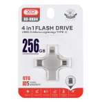 Купити USB флеш-накопичувач XO DK04 USB2.0 4 in 1 256GB