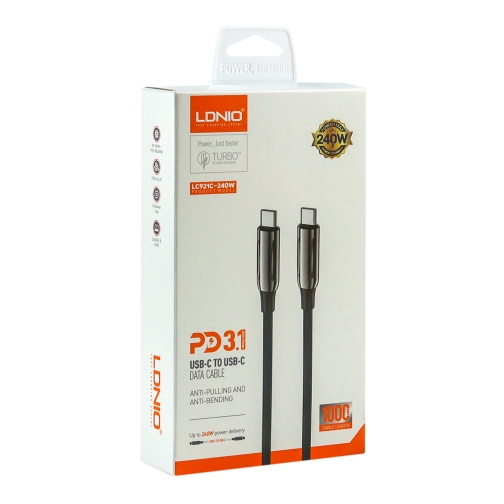 Купити Кабель USB LDNIO LC921 PD3.1/240W Type-C to Type-C, 2