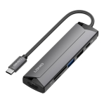 Купити USB Hub LDNIO DS-56H Type-C To PD3.0*1(100W)+HDMI*1(4K@30hz)+USB2.0*1+SD+TF, 3
