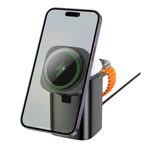 Купити Бездротовий Зарядний Пристрій Hoco CQ20 3-in-1 15W Magnetic (iWatch), 3