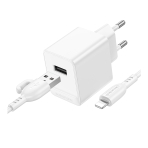 Купити Мережевий Зарядний Пристрій Borofone BAS11A 1USB 2.1A+USB to Lightning, 4