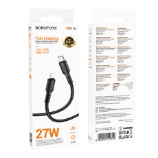 Купити Кабель USB Borofone BX116 PD27W Type-C to Lightning Купити Кабель USB Borofone BX116 PD27W Type-C to Lightning