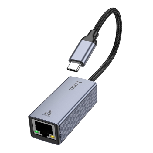 Купить Переходник Hoco UA37 Type-C to Ethernet adapter (1000 Mbps/1Gbit), 4