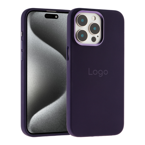 Чохол Silicone Case Metal Buttons (AA) для iPhone 15 Pro Max превью 2
