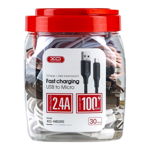Купити Кабель USB XO-NB265 Micro 2.4A (30pcs/bottle), 2
