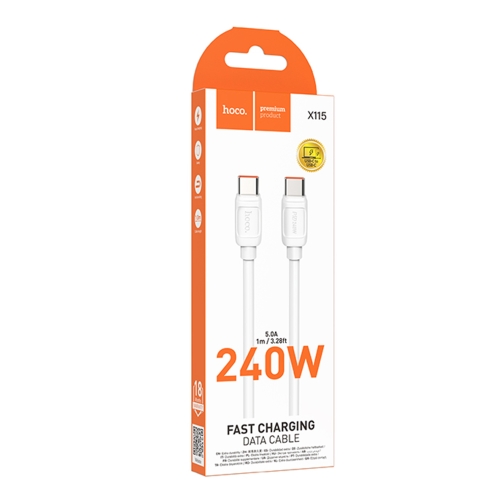 Купить USB Hoco X115 Type-C to Type-C 240W, 3