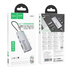 Купити Хаб USB Hoco HB52 Type-C 8-in-1 (HDTV+RJ45-100Mbps+SD/TF+PD+Type-C3.0+USB3.0*2) Купити Хаб USB Hoco HB52 Type-C 8-in-1 (HDTV+RJ45-100Mbps+SD/TF+PD+Type-C3.0+USB3.0*2)