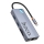 Купити Хаб USB Hoco HB52 Type-C 8-in-1 (HDTV+RJ45-100Mbps+SD/TF+PD+Type-C3.0+USB3.0*2) Сірий