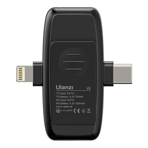 Купить Беспроводной Петличный Микрофон Ulanzi V6 3 в1, 6