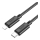 Купити Кабель USB Hoco X88 Gratified PD27W Type-C to Lightning 2m Чорний