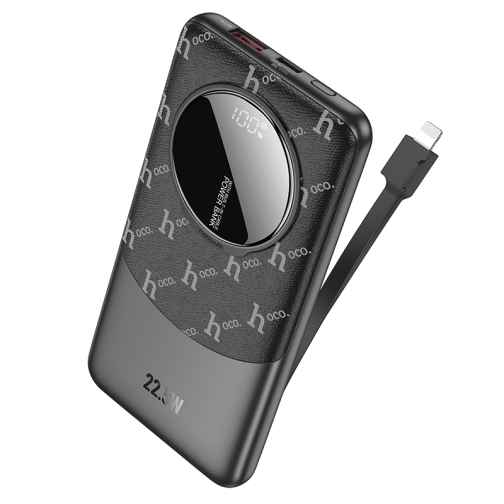 Купити Універсальна Мобільна Батарея Power Bank Hoco Q29 Nobility 22.5W+PD20W with cable(iP) 10000mAh, 3