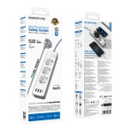Купить Сетевой Удлинитель Borofone BAC9 (PD20W/1C3A)(EU)(L=2M), 2