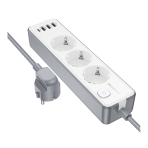 Купить Сетевой Удлинитель Borofone BAC9 (PD20W/1C3A)(EU)(L=2M), 3