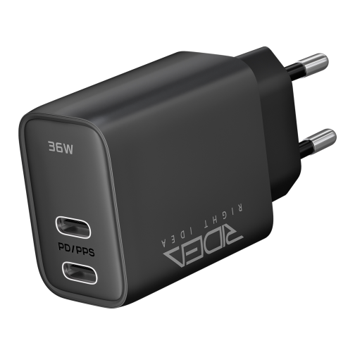 Мережевий Зарядний Пристрій Ridea RW-36120 Turbo Pro 2USB-C QC/PD 36W превью 4