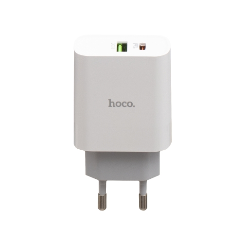 Купити Мережевий Зарядний Пристрій Hoco C80A PD 20W + QC3.0 Type-C to Type-C, 2