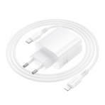 Купить Сетевое Зарядное Устройство Borofone BA89A 1USB-C/1USB PD/QC 30W+Type-C to Lightning, 7