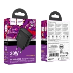 Купити Мережевий Зарядний Пристрій Hoco CS61A 1USB/1USB-C PD/QC 30W GAN, 2