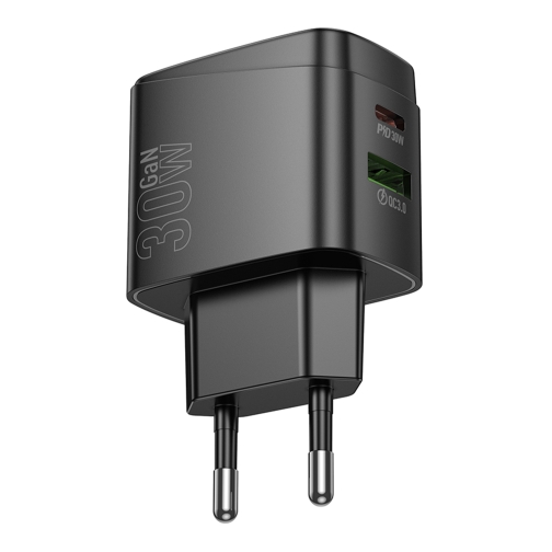 Купити Мережевий Зарядний Пристрій Hoco CS61A 1USB/1USB-C PD/QC 30W GAN, 6