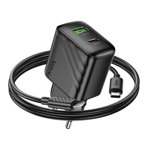 Купити Мережевий Зарядний Пристрій Hoco CS25A 1USB-C/1USB PD/QC 20W+Type-C to Type-C, 7