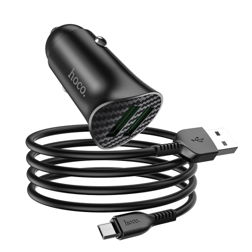 Автомобільний Зарядний Пристрій Hoco Z39 QC3.0 Micro 2USB превью 2