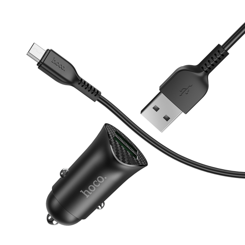 Автомобільний Зарядний Пристрій Hoco Z39 QC3.0 Micro 2USB превью 3