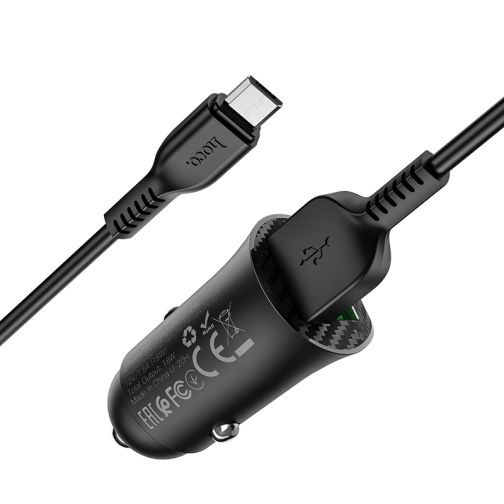 Автомобільний Зарядний Пристрій Hoco Z39 QC3.0 Micro 2USB превью 4