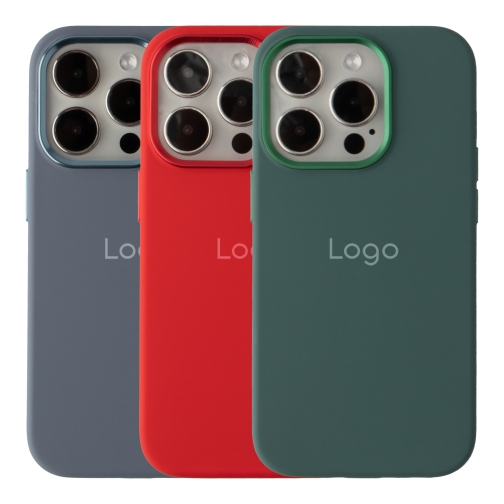 Купить Чехол Silicone Case Metal Buttons (AA) для iPhone 14 Pro Max