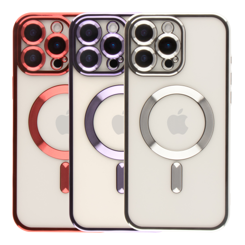Чохол TPU Metallic Full Camera with Magsafe для iPhone 16 Pro Max