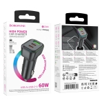 Купити Автомобільний Зарядний Пристрій Borofone BZ28C 1USB/2USB-C QC/PD Total 60W