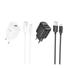 Купить Сетевое Зарядное Устройство Hoco C140A 1USB QC 18W+USB to Micro Купить Сетевое Зарядное Устройство Hoco C140A 1USB QC 18W+USB to Micro