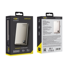 Купити Магнітна Універсальна Мобільна Батарея YOKI Elegance 15W 5000 mAh YK-MPE515 Купити Магнітна Універсальна Мобільна Батарея YOKI Elegance 15W 5000 mAh YK-MPE515
