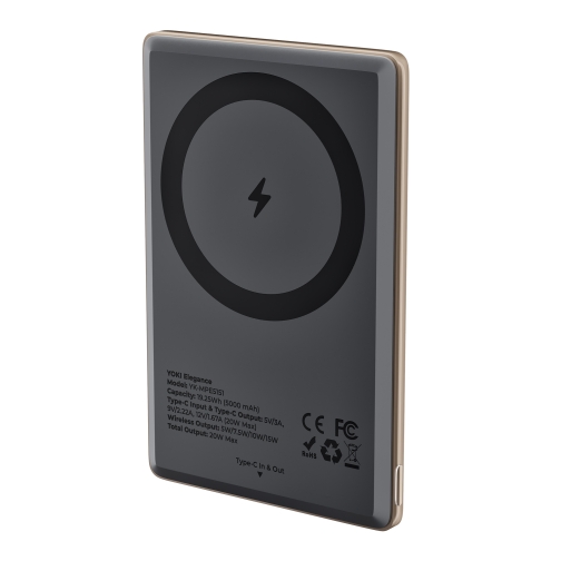 Купити Магнітна Універсальна Мобільна Батарея YOKI Elegance 15W 5000 mAh YK-MPE515, 13