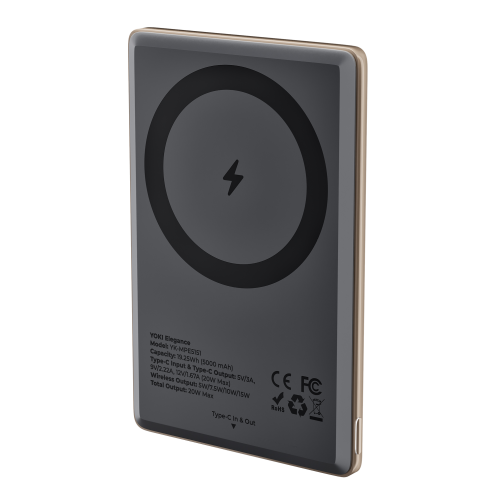 Магнітна Універсальна Мобільна Батарея YOKI Elegance 15W 5000 mAh YK-MPE515 превью 13