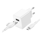 Купить Сетевое Зарядное Устройство Borofone BAS11A 1USB 2.1A+USB to Micro, 4