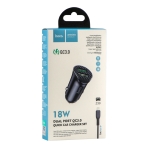 Купить Авто Зарядное Устройство Hoco Z39 QC3.0 Lightning 2USB