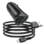 Купить Авто Зарядное Устройство Hoco Z39 QC3.0 Lightning 2USB, 3