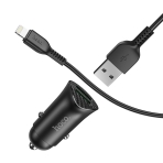 Купить Авто Зарядное Устройство Hoco Z39 QC3.0 Lightning 2USB, 4