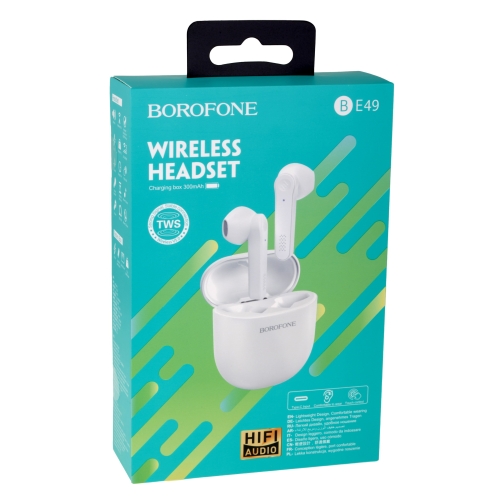Купить Блютуз Стерео Гарнитура Borofone BE49 Serenity TWS, 2