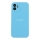 Купить Чехол Silicone Case Full Size with Frame для iPhone 12 53.Cornflower