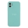 Купить Чехол Silicone Case Full Size with Frame для iPhone 12 64.Light Cyan