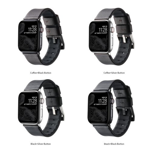 Купити Ремінець для Apple Watch Leather+Silicone 38/40/41 mm, 7