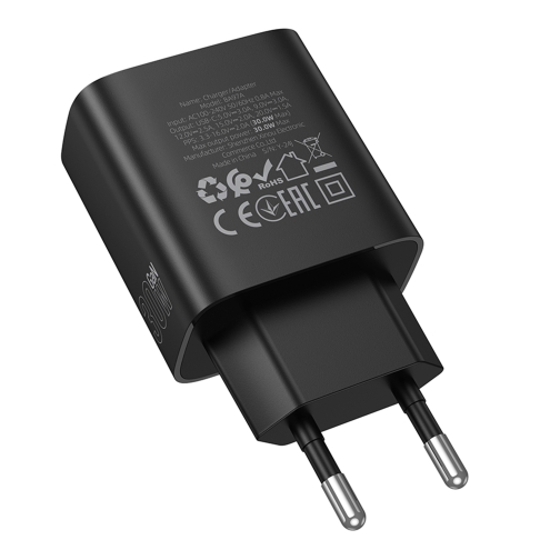 Купити Мережевий Зарядний Пристрій Borofone BA97A 1USB-C PD/QC 30W Led Display, 4
