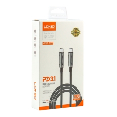 Купити Кабель USB LDNIO LC922 PD3.1/240W Type-C to Type-C 2m Купити Кабель USB LDNIO LC922 PD3.1/240W Type-C to Type-C 2m