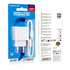 Купити Мережевий Зарядний Пристрій Borofone BAS11A 1USB 2.1A+USB to Type-C Купити Мережевий Зарядний Пристрій Borofone BAS11A 1USB 2.1A+USB to Type-C