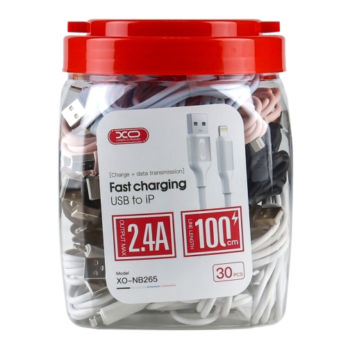 Купити Кабель USB XO-NB265 Lightning 2.4A (30pcs/bottle), 2