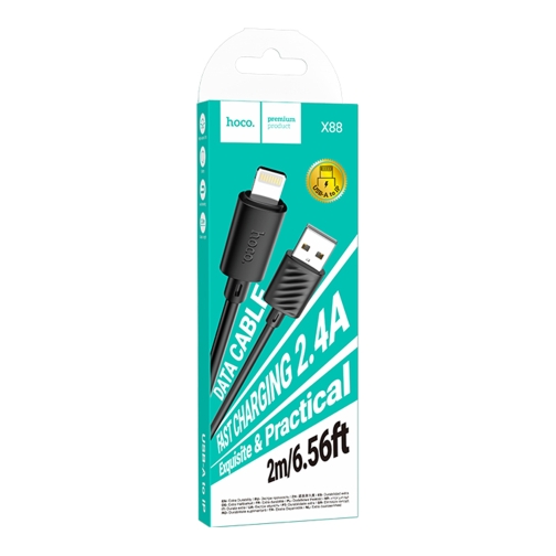 Купить USB Hoco X88 Gratified Lightning 2.4A 2m, 3