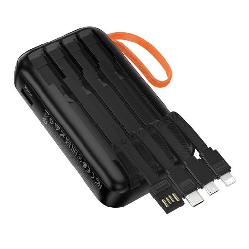 Купити Універсальна Мобільна Батарея Power Bank Hoco J151 Spirit dual lighting four-cable 10000mAh, 8