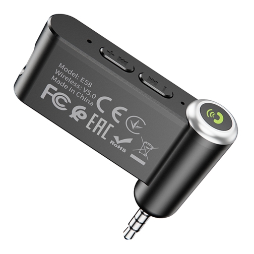 Купить Модулятор Hoco E58 AUX Receiver/Bluetooth 5.0/Battery 140mAh, 6